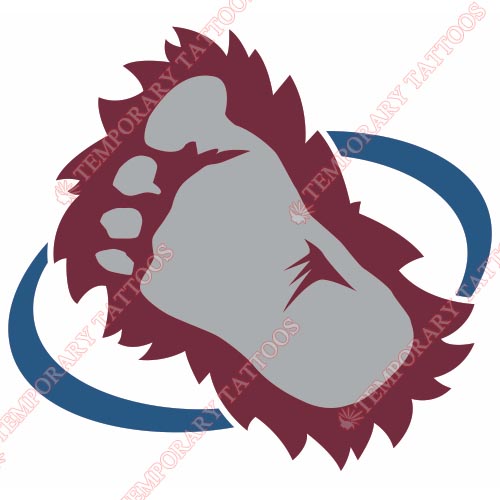 Colorado Avalanche Customize Temporary Tattoos Stickers NO.120
